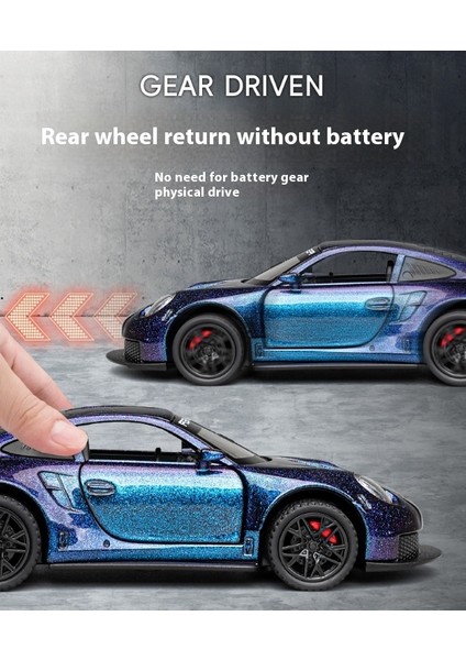 1:32 Porsche 911GT3 Alaşımlı Yarış Arabası Modeli (Yurt Dışından)