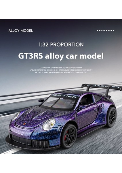 1:32 Porsche 911GT3 Alaşımlı Yarış Arabası Modeli (Yurt Dışından)