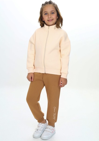 Kız Çocuk Nakışlı Eşofman Takım