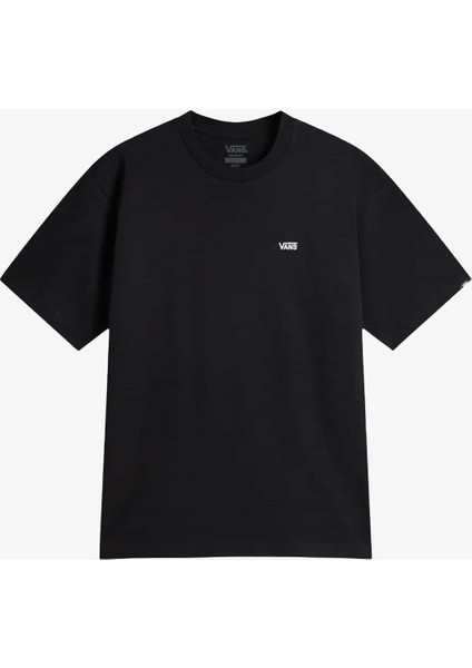 Left Chest II Loose Kısa Kollu Siyah Tişört