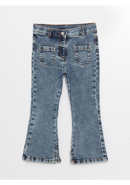 Basic Ispanyol Paça Kız Çocuk Jean Pantolon