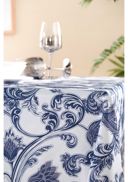 Pamuklu, Etnik Desenli Sıvı Geçirmez, Leke Tutmaz Özel Kumaş Masa Örtüsü 145 x 225 modelleri