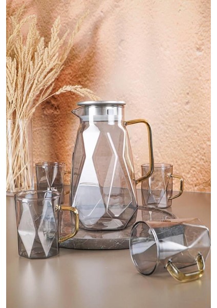 Cam Sürahi Seti 5 Parça