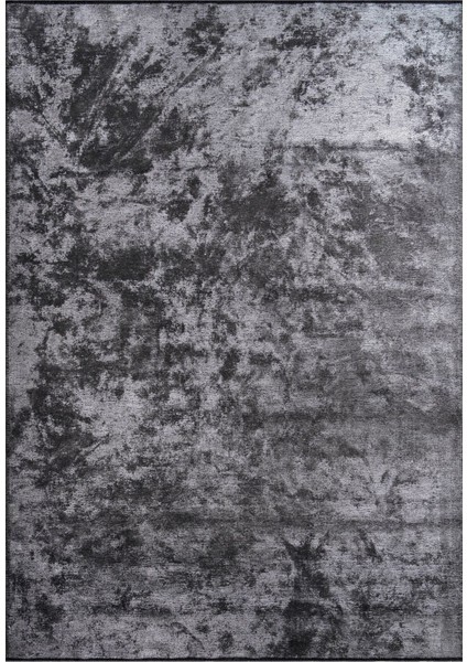 Alanis QG02A Antrasit Pamuk Akrilik Yumuşak Silinebilir Modern Kilim Halı