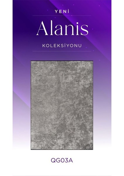 Alanis QG03A Gri Pamuk Akrilik Yumuşak Silinebilir Modern Kilim Halı fiyatları