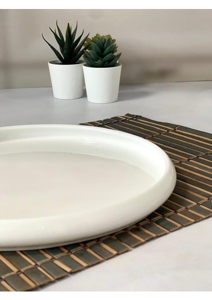Bianco Perla Porselen Yuvarlak Tabak 26.8x2.5 cm
