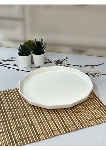 Hexagon Art 26 cm Yemek Tabağı