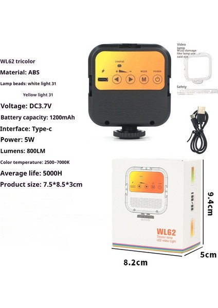 Cep Telefonu Sie Dolgu Işığı Mini Taşınabilir Kamera LED Dolgu Işığı (Yurt Dışından)