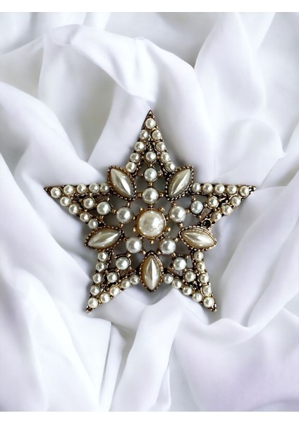 Kristal Taşlı Yıldız Broş fiyatları