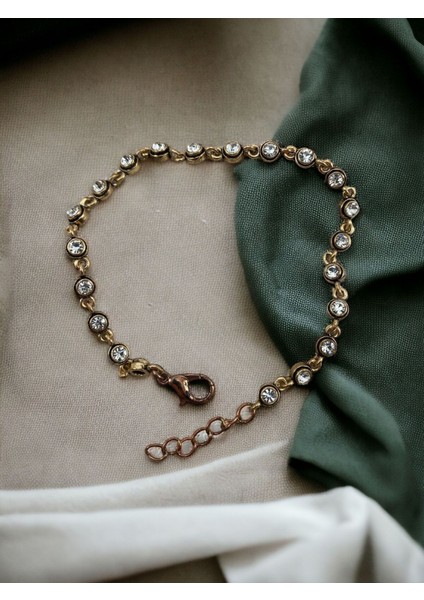 Zirkon Taşlı Su Yolu Bileklik