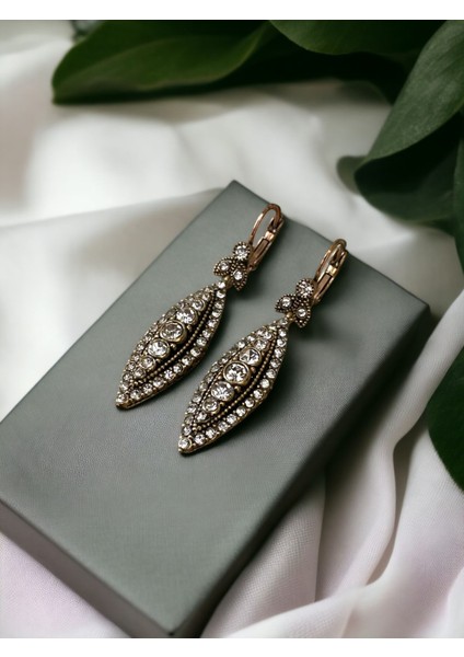 Zirkon Taşlı Elmas Montür Mekik Küpe fiyatları