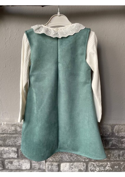 Kız Çocuk Süet Elbise Güpürlü Badili Kız Çocuk Süet Jile Elbise fiyatları