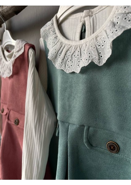 Kız Çocuk Süet Elbise Güpürlü Badili Kız Çocuk Süet Jile Elbise fırsatları