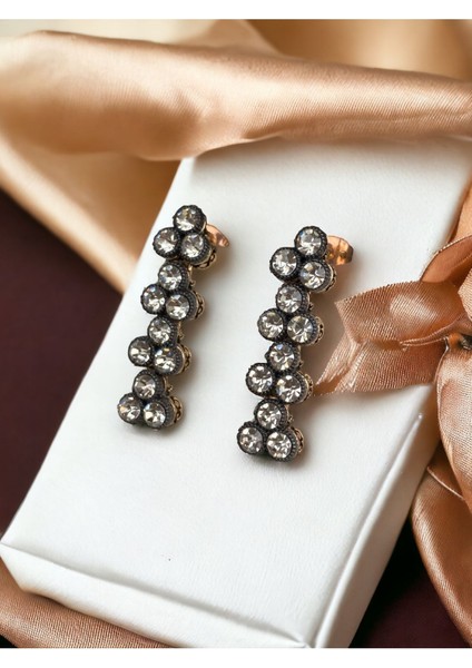 Triple Sıra Zirkon Taşlı Küpe fiyatları