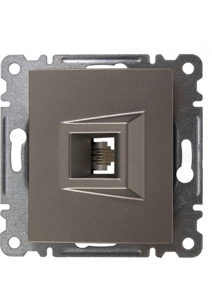 Yeşil Nümeris Telefon Priz Modül + Kapak (MAKEL.43052014)