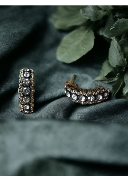 Zirkon Taşlı Elmas Montür Küpe modelleri