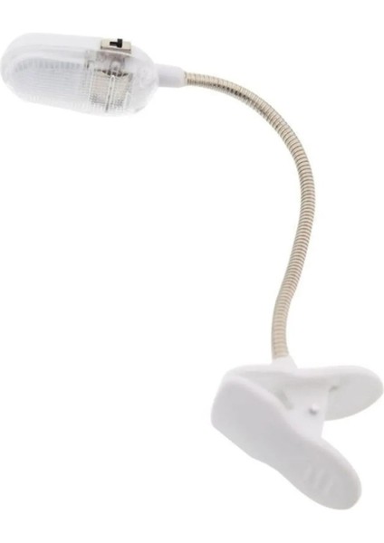Tek-Iş Beyaz Pilli Mandallı Kitap Okuma Lambası (529329)