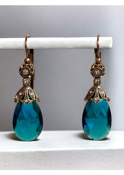 Kristal Taşlı Büyük Kedi Gözü Küpe fiyatları