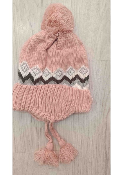 Kız Çocuk Içi Polarlı Bağcıklı Şapka