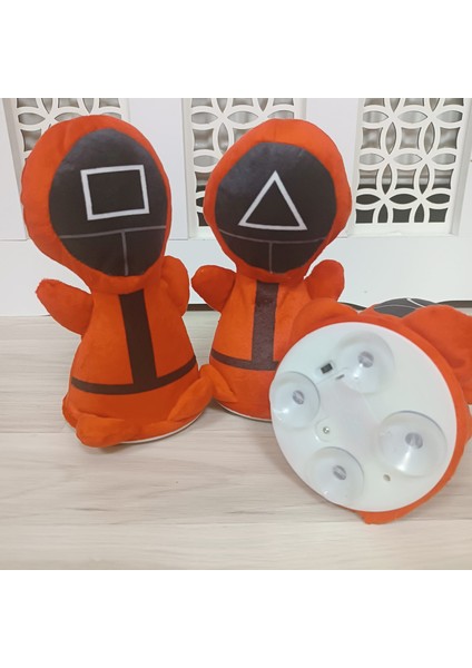Squid Game Asker Pilli Sesli Peluş Oyuncak Peluşu Punch Ball 1 Adet
