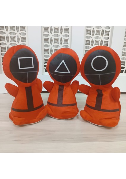 Squid Game Asker Pilli Sesli Peluş Oyuncak Peluşu Punch Ball 1 Adet