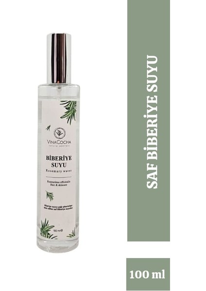 Biberiye Suyu Cankandırıcı Saç Toniği Doğal ve Saf 100 ml