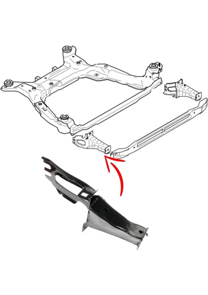 Volvo XC60 Travers Uç Bağlantı Demiri Alt Sağ 2009 2017
