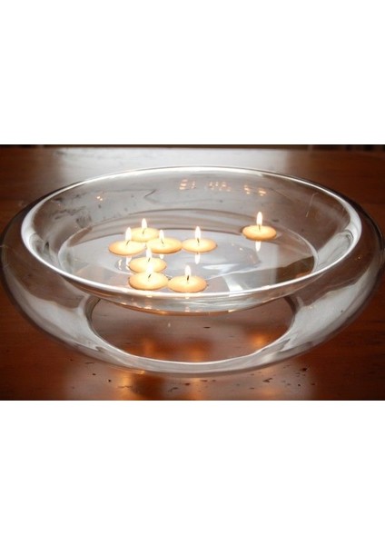 Beyaz Suda Yüzen Kokusuz Terapi Mum Seti (8, 16 ve 32 Adet Seçenekleri)