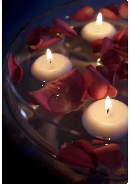 Beyaz Suda Yüzen Kokusuz Terapi Mum Seti (8, 16 ve 32 Adet Seçenekleri) modelleri