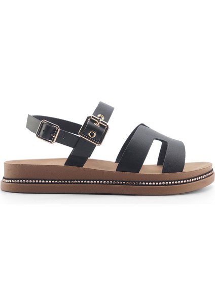 325093.Z 5fx Siyah Kadın Düz Sandalet
