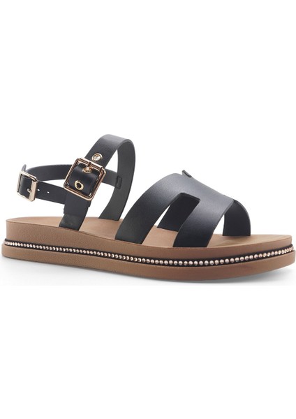 325093.Z 5fx Siyah Kadın Düz Sandalet fiyatları