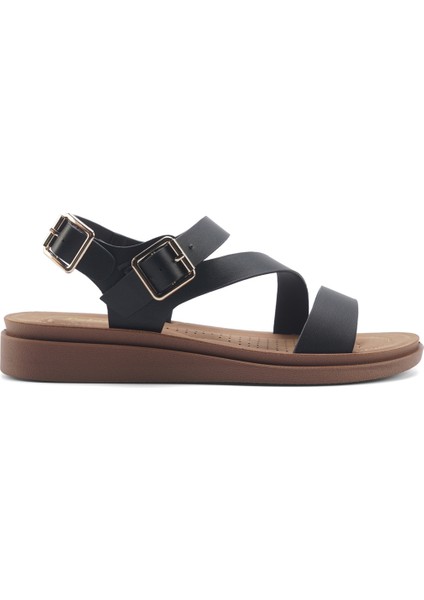 166925.Z5FX Siyah Kadın Comfort Sandalet