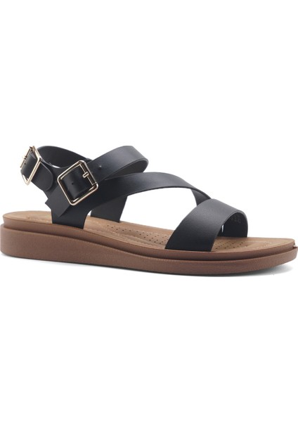166925.Z5FX Siyah Kadın Comfort Sandalet