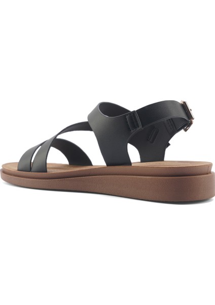 166925.Z5FX Siyah Kadın Comfort Sandalet