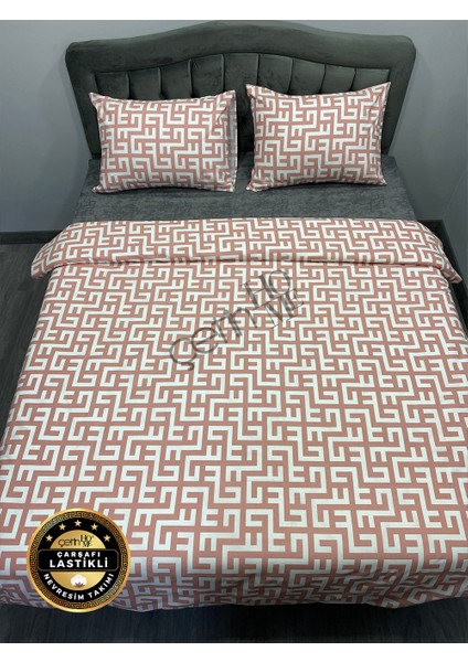 Çetinhome Çarşafı Lastikli Çift Kişilik Nevresim Takımı Labirent fırsatları