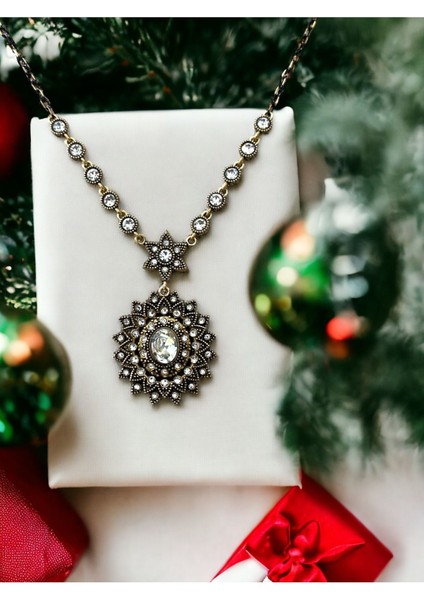 Zirkon Taşlı Gerdanlık Kolye