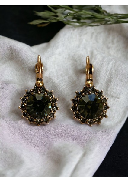 Kristal Taşlı Güneş Figür Küpe modelleri