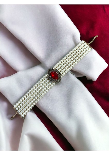 Kristal Taşlı Chooker Tasma İnci Kolye modelleri