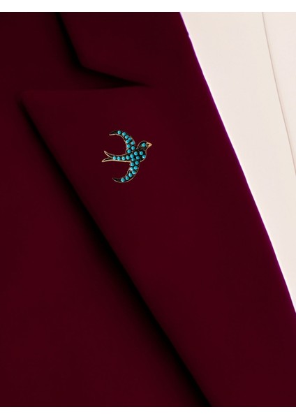 Inci Işlemeli Kırlangıç Kuşu Broş fiyatları