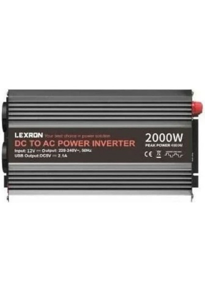 Lexron 2000W-12V Modifiye Sınus Inverter