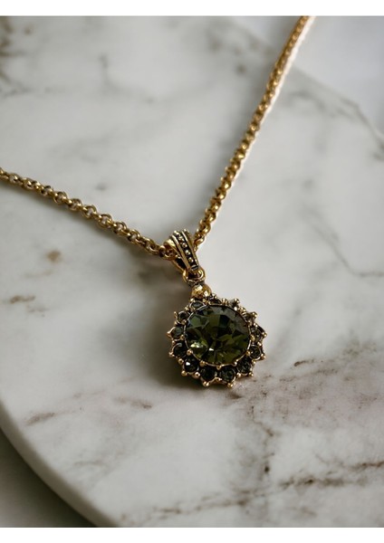 Kristal Taşlı Güneş Figür Kolye fiyatları