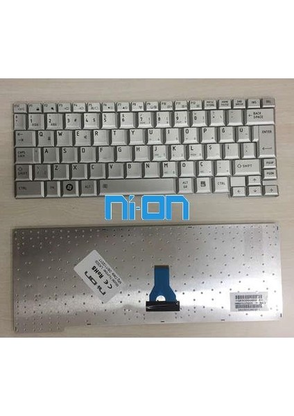 Toshiba Portege R501, Portege R603 Notebook Klavye (Gümüş Tr)