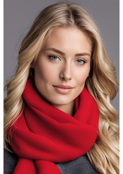 Kadın Polar Atkı Yumuşak Puffy Sıcak Tutan Kalın Renkli Kışlık Şal Uzun Atkı Kaşkol Kadın Omuz Şalı 35 x 195 cm modelleri