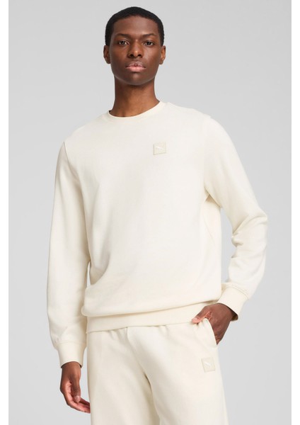 ESS ELEVATED Crew Beyaz Erkek Sweatshirt