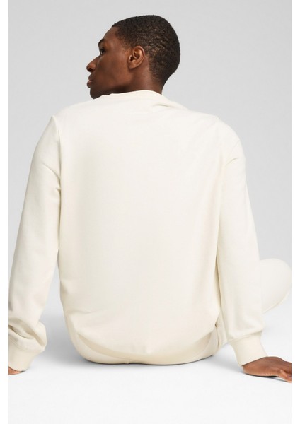 ESS ELEVATED Crew Beyaz Erkek Sweatshirt modelleri