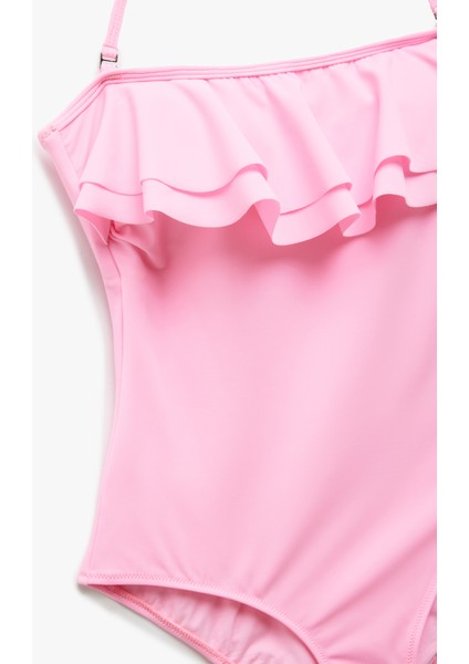 Astarlı Dar Kalıp Çıkarılabilir Askı Detaylı Fırfırlı Straplez Mayo modelleri