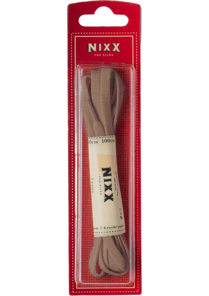 NX301 - Yassı Mumlu Günlük ve Klasik Ayakkabı Bağcığı