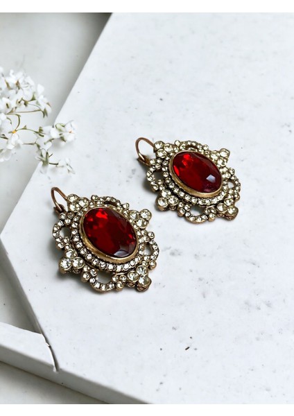 Elmas Montür Zirkon Taşlı Küpe modelleri