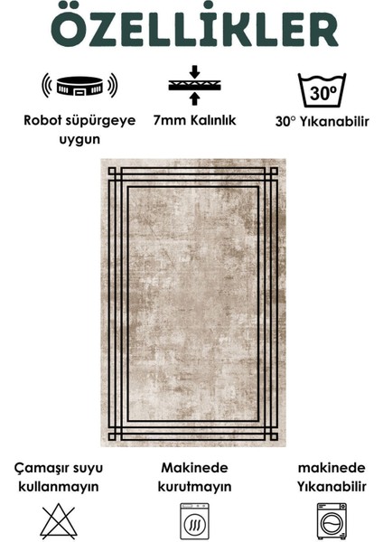 Dijital Baskılı Dört Mevsim Yıkanabilir Kaymaz Taban Salon Halısı (51)