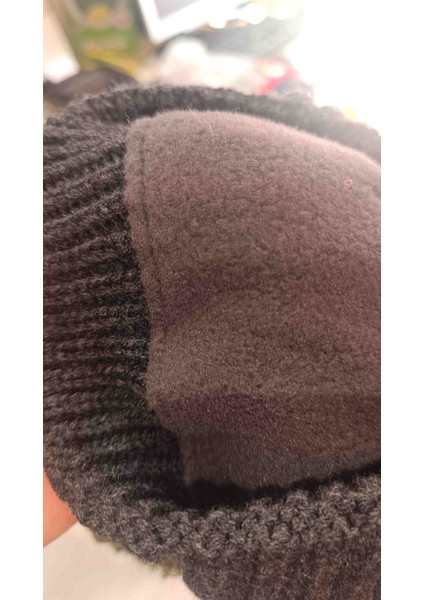 Erkek Çocuk Içi Polarlı Ponponlu Kışlık Şapka modelleri